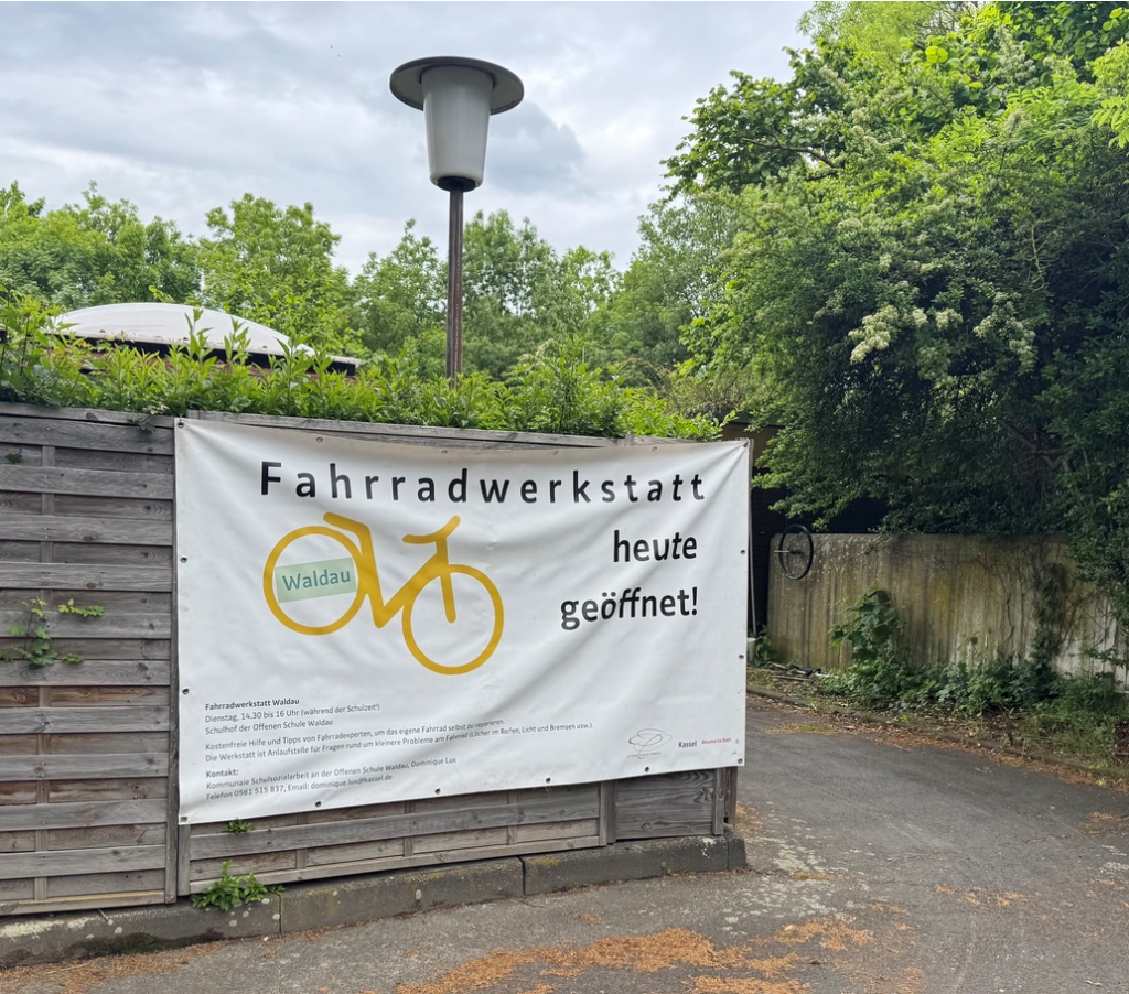 Fahrradwerkstatt an der Offenen Schule Waldau
