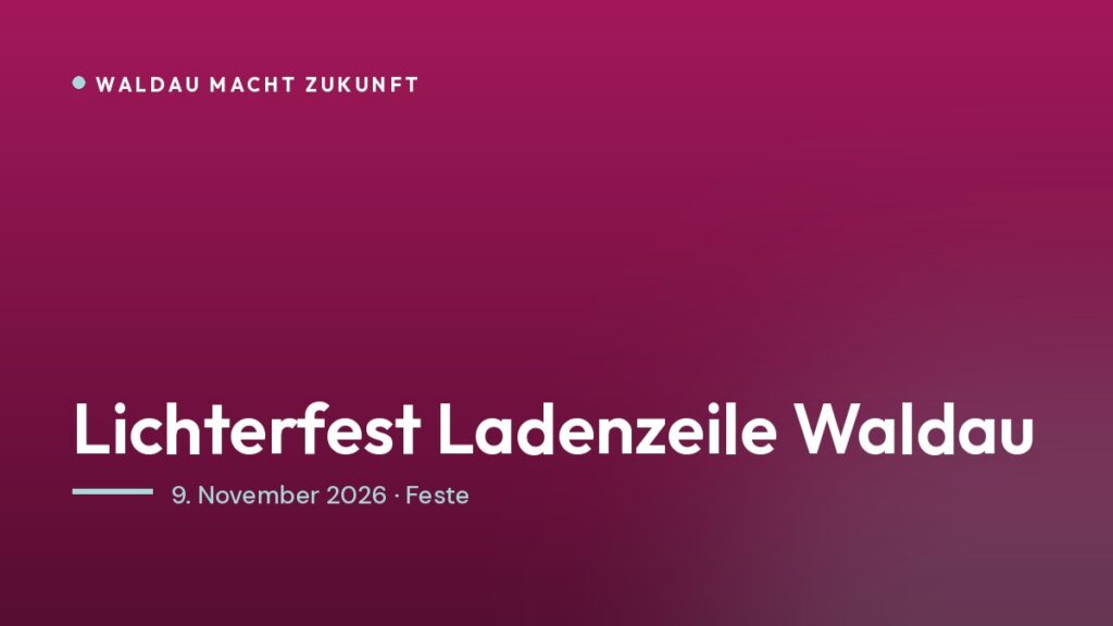Titelbild: Lichterfest Ladenzeile Waldau