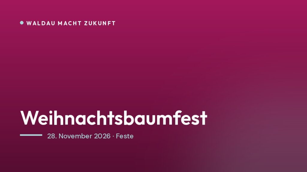 Titelbild: Weihnachtsbaumfest