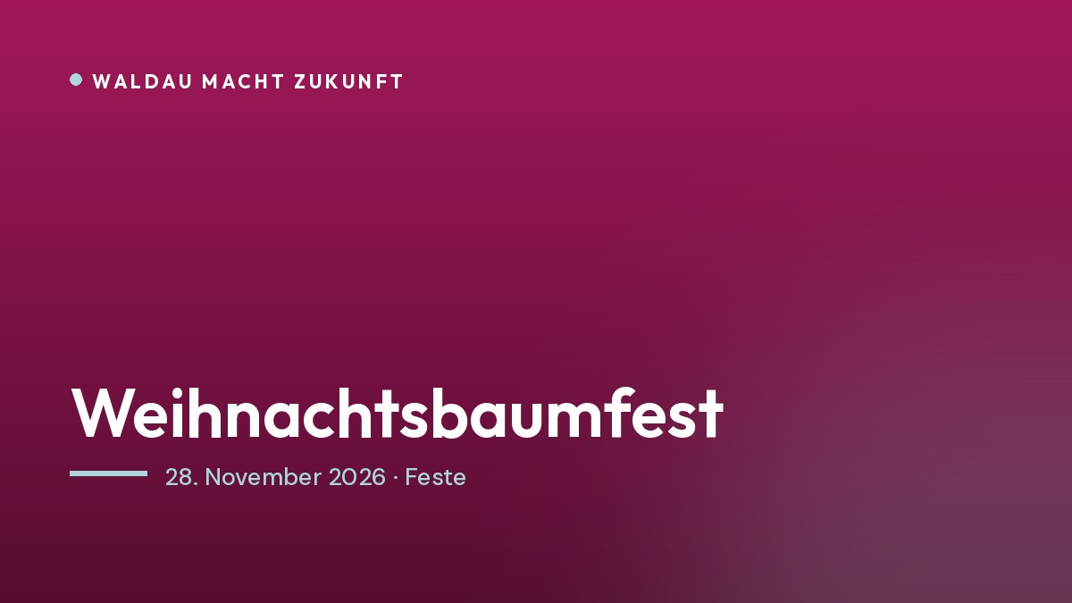 Titelbild: Weihnachtsbaumfest